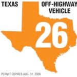 Texas OHV decal