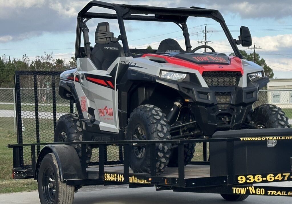 UTV On Trailer For Delivery